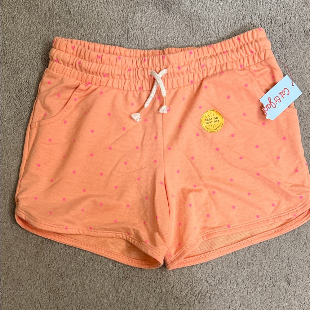 Coral Bay Women's Peach Polka Dot Shorts size 16/18